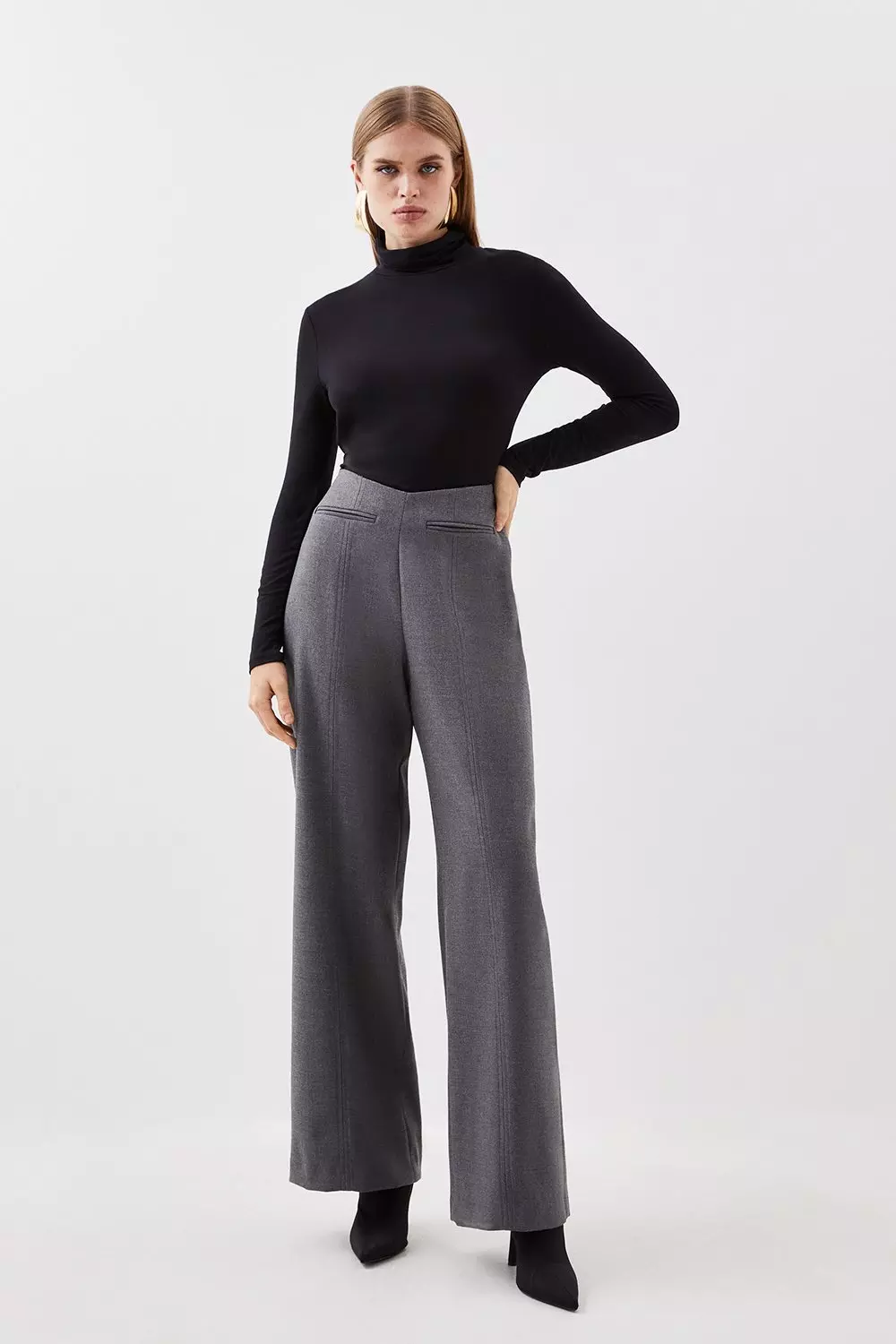 Karen millen wide leg cheap trousers